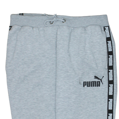 Puma Men's Grey L Pullover Sweatshirt Logo Sports Fleece