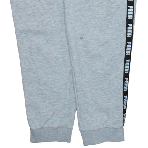 Puma Men's Grey L Pullover Sweatshirt Logo Sports Fleece