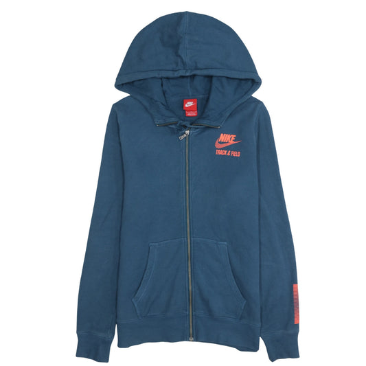 Nike Men's Blue Track & Field Full Zip Hoodie Size L