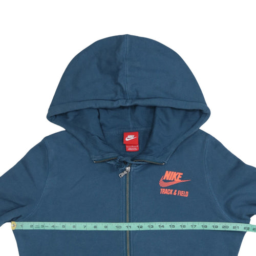 Nike Men's Blue Track & Field Full Zip Hoodie Size L