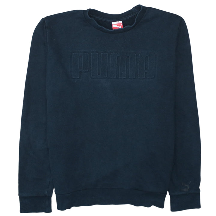 Puma Men's Black XL Pullover Sweatshirt Crew Neck Logo Sportswear
