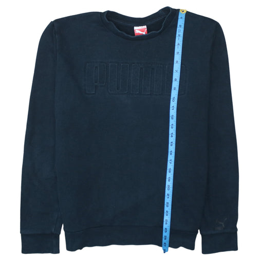 Puma Men's Black XL Pullover Sweatshirt Crew Neck Logo Sportswear