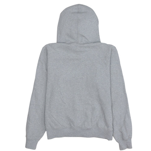 Champion Women Grey Small Pullover Hoodie 100% Cotton Logo Front