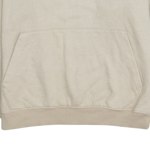 Ellesse Men's Beige Pullover Hoodie S Fleece Embroidered Logo