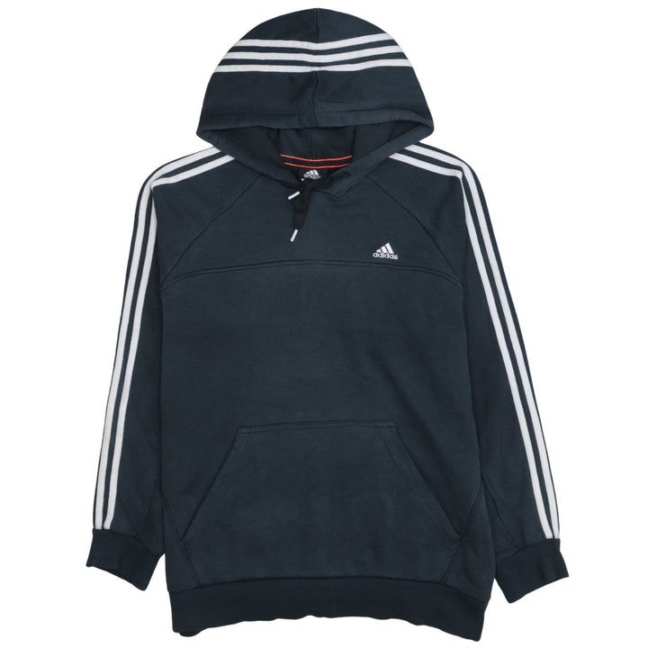 Adidas Mens Blue Pullover Hoodie L Essentials Sportswear