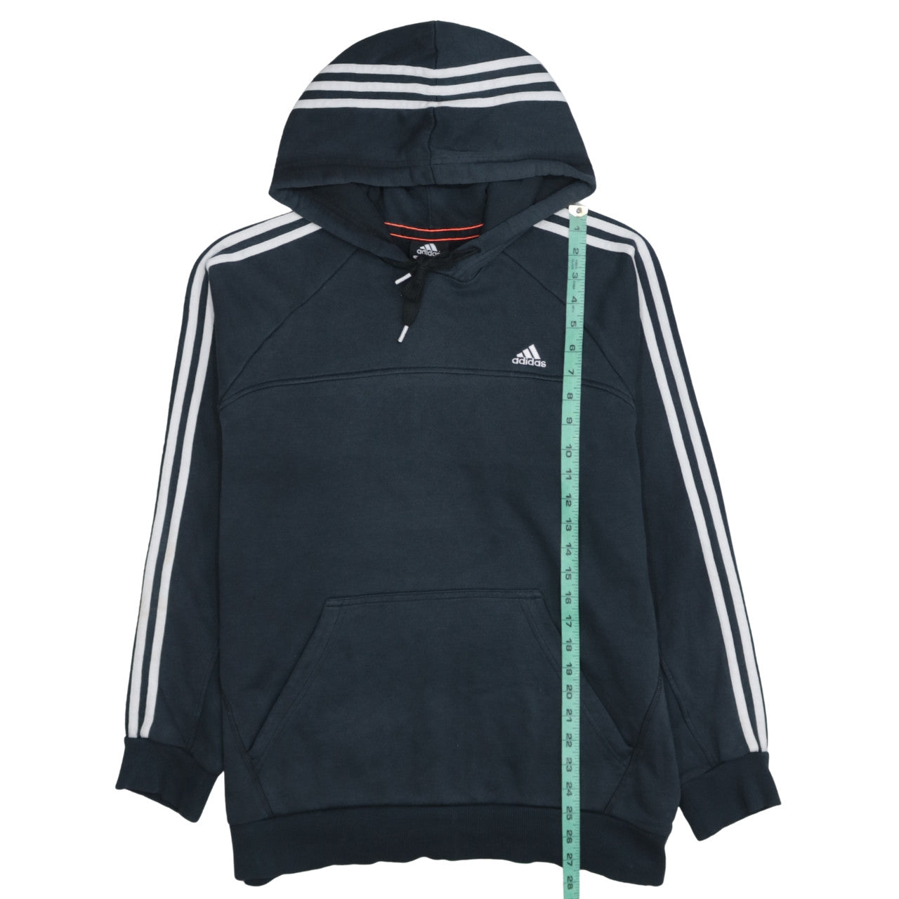 Adidas Mens Blue Pullover Hoodie L Essentials Sportswear