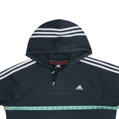 Adidas Mens Blue Pullover Hoodie L Essentials Sportswear