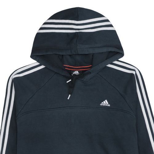 Adidas Mens Blue Pullover Hoodie L Essentials Sportswear