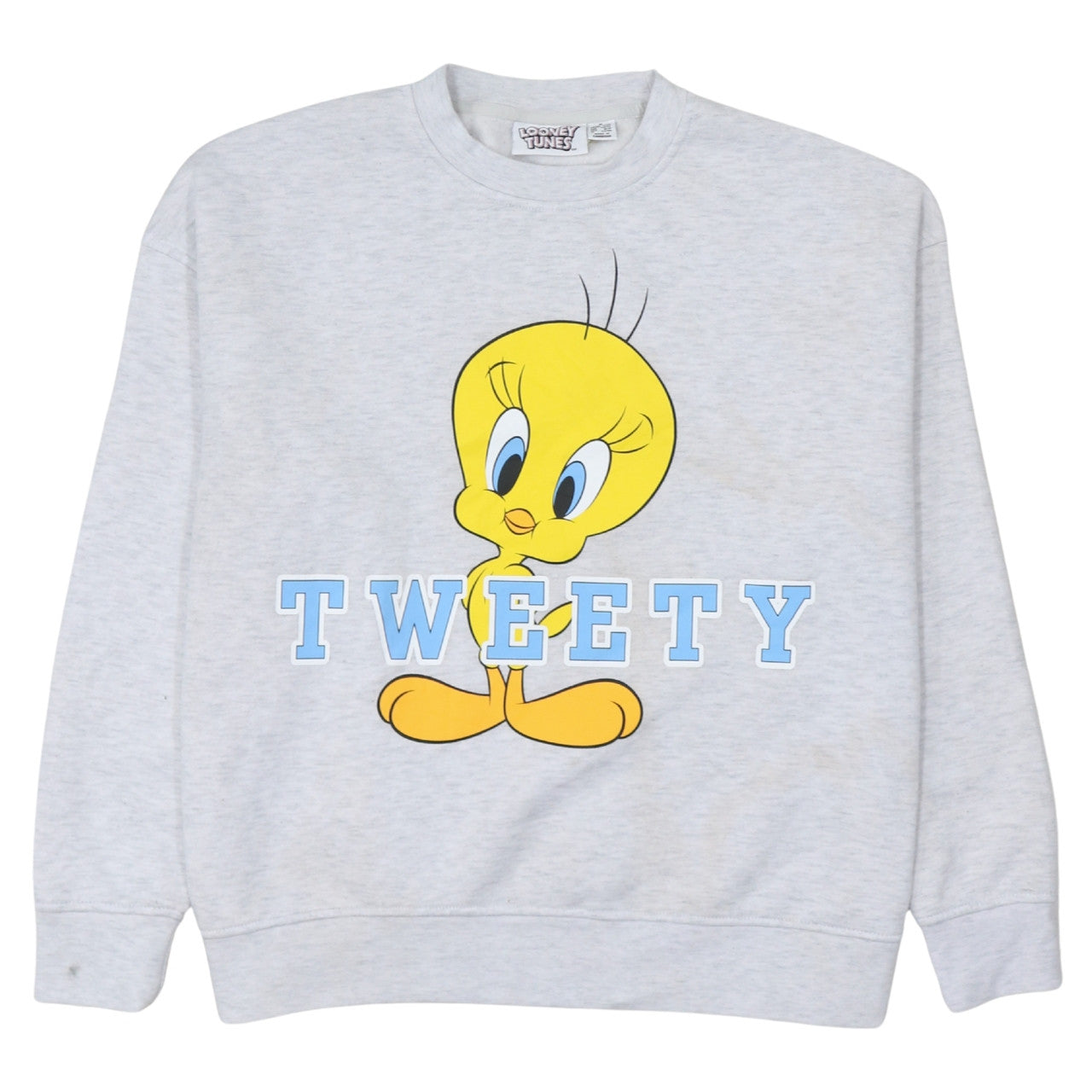 Looney Tunes Tweety Grey Pullover Sweatshirt Women M 12/14