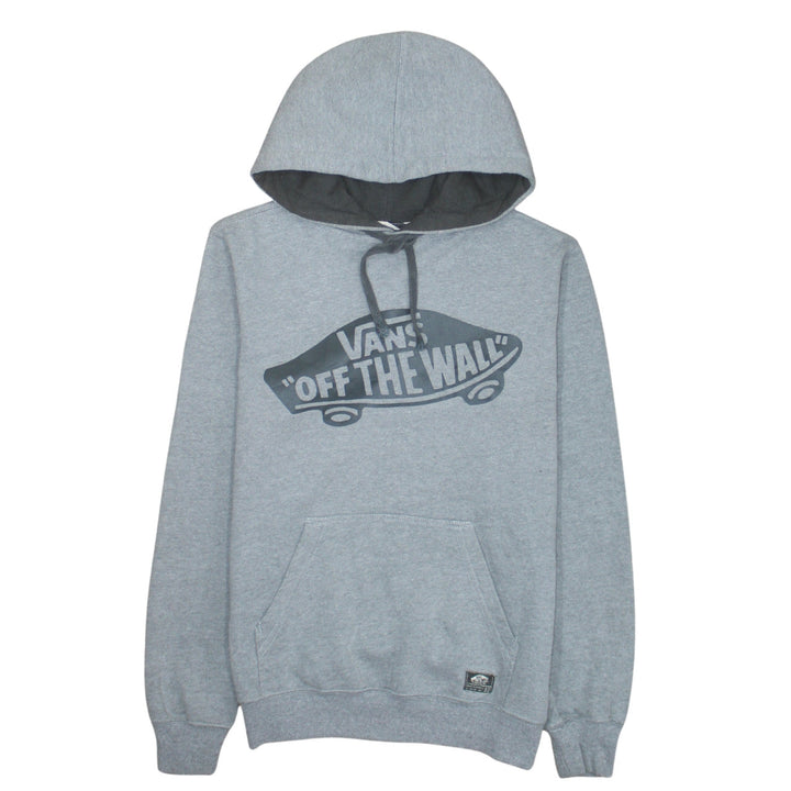 Vans Mens Grey XS Pullover Hoodie Off The Wall Graphic Fleece