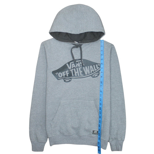 Vans Mens Grey XS Pullover Hoodie Off The Wall Graphic Fleece