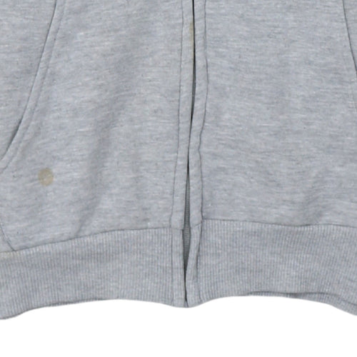 Umbro Boys Grey Full Zip Hoodie 11-12 Years Cotton Blend Lined