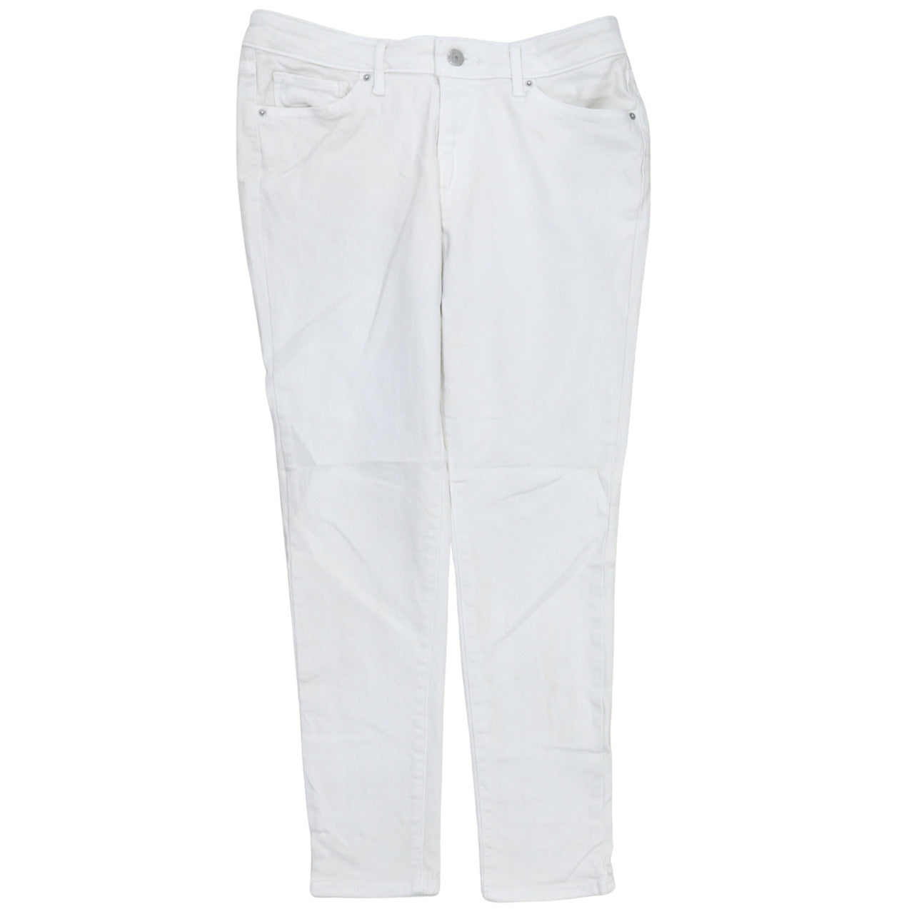 Levi's Women's White 711 Skinny Jeans Size 12 Slim Fit