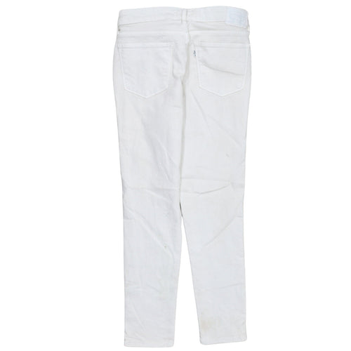 Levi's Women's White 711 Skinny Jeans Size 12 Slim Fit