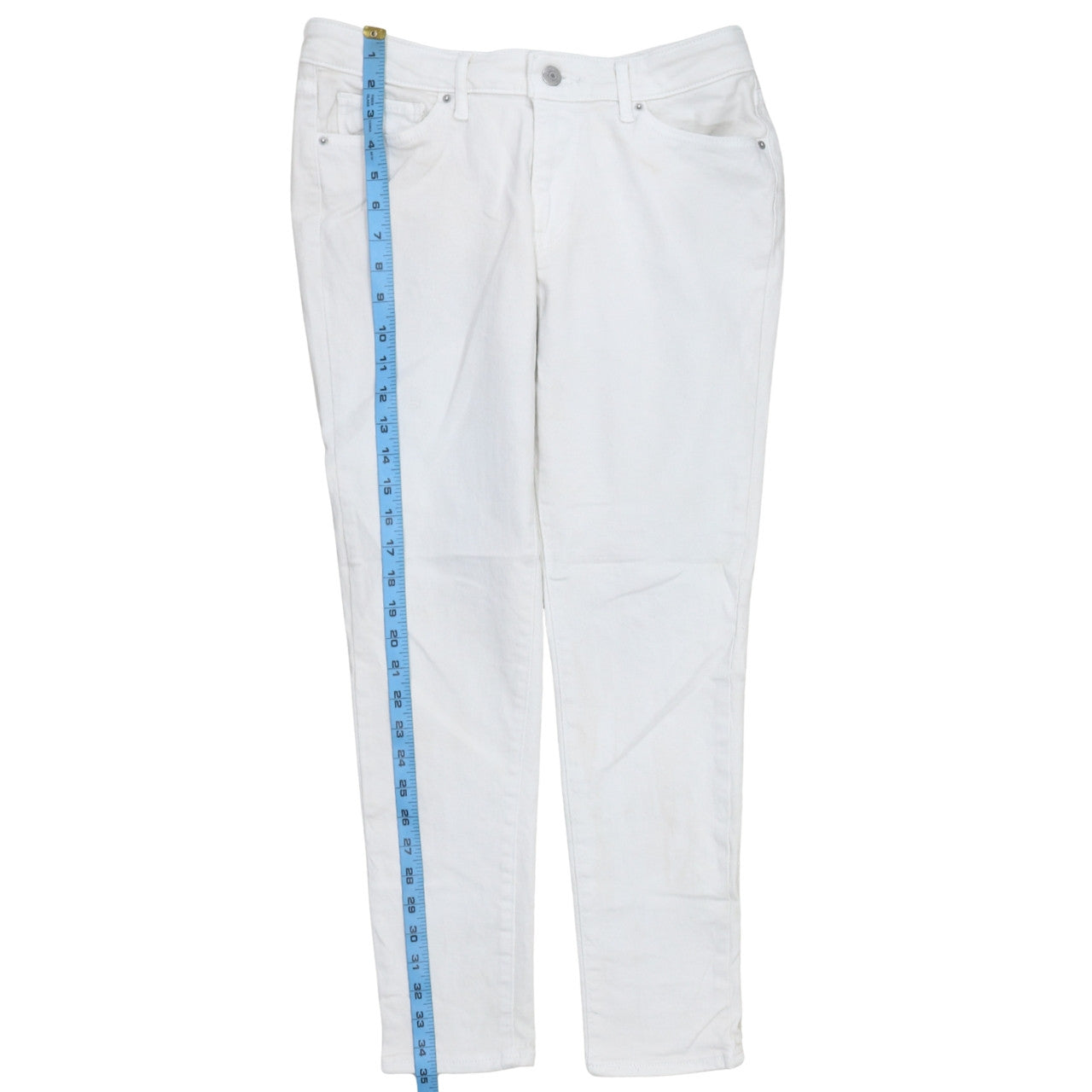 Levi's Women's White 711 Skinny Jeans Size 12 Slim Fit