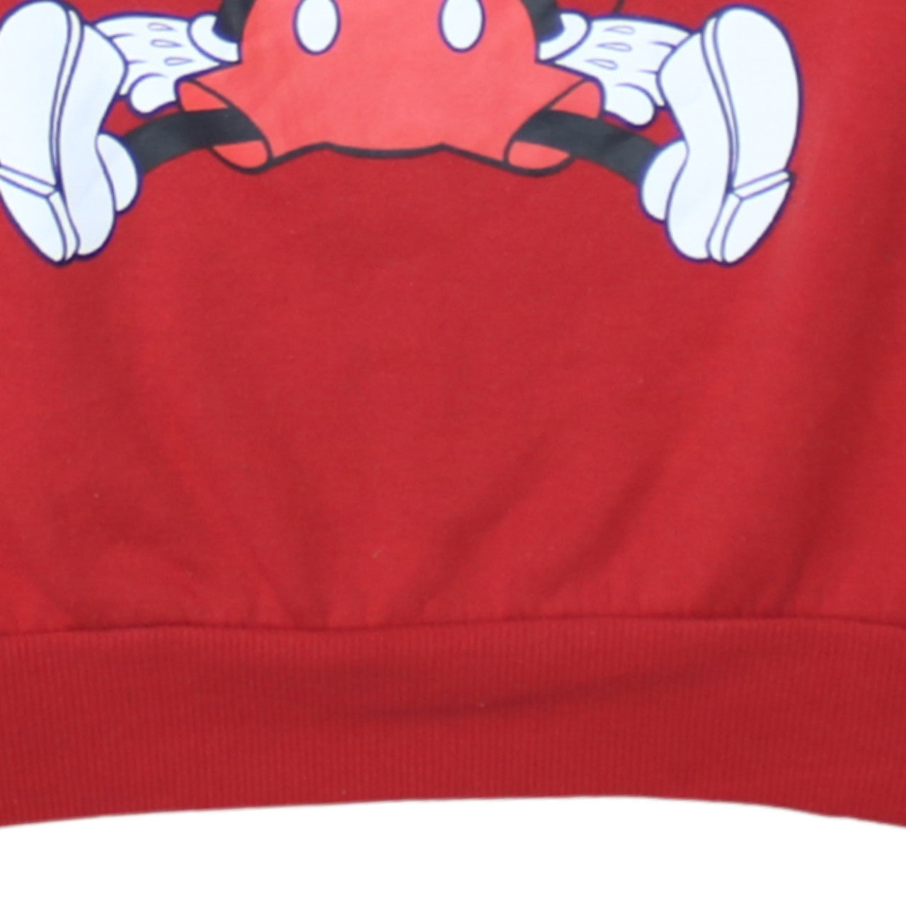 Disney Women's Red Mickey Mouse Pullover Sweatshirt Size S 10/12