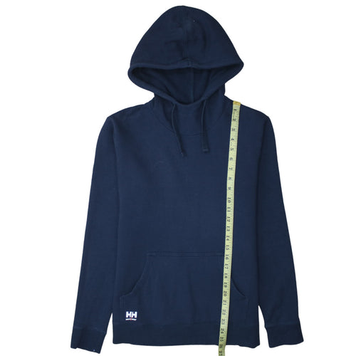 Helly Hansen Workwear Navy Blue Cotton Pullover Hoodie Womens L