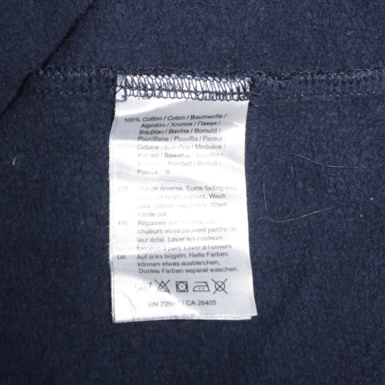Helly Hansen Workwear Navy Blue Cotton Pullover Hoodie Womens L