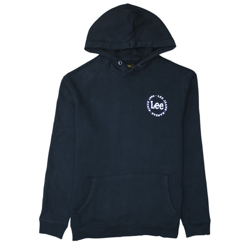 Lee Women’s Black Cotton Pullover Hoodie XL Casual Logo Print