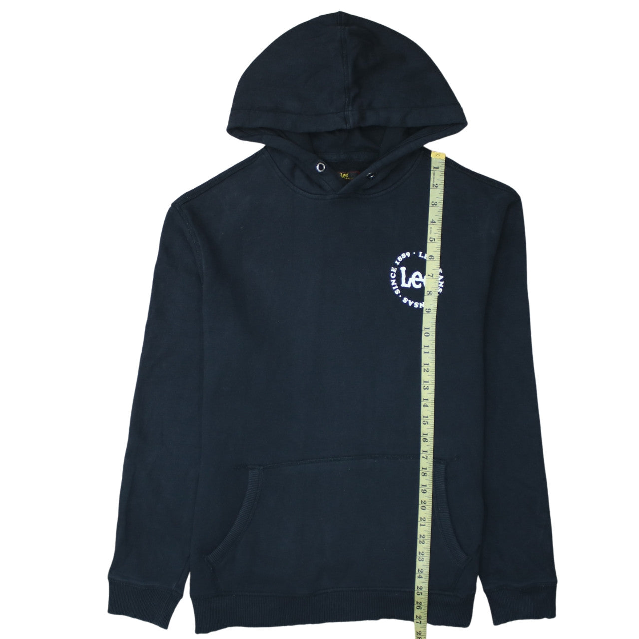 Lee Women’s Black Cotton Pullover Hoodie XL Casual Logo Print