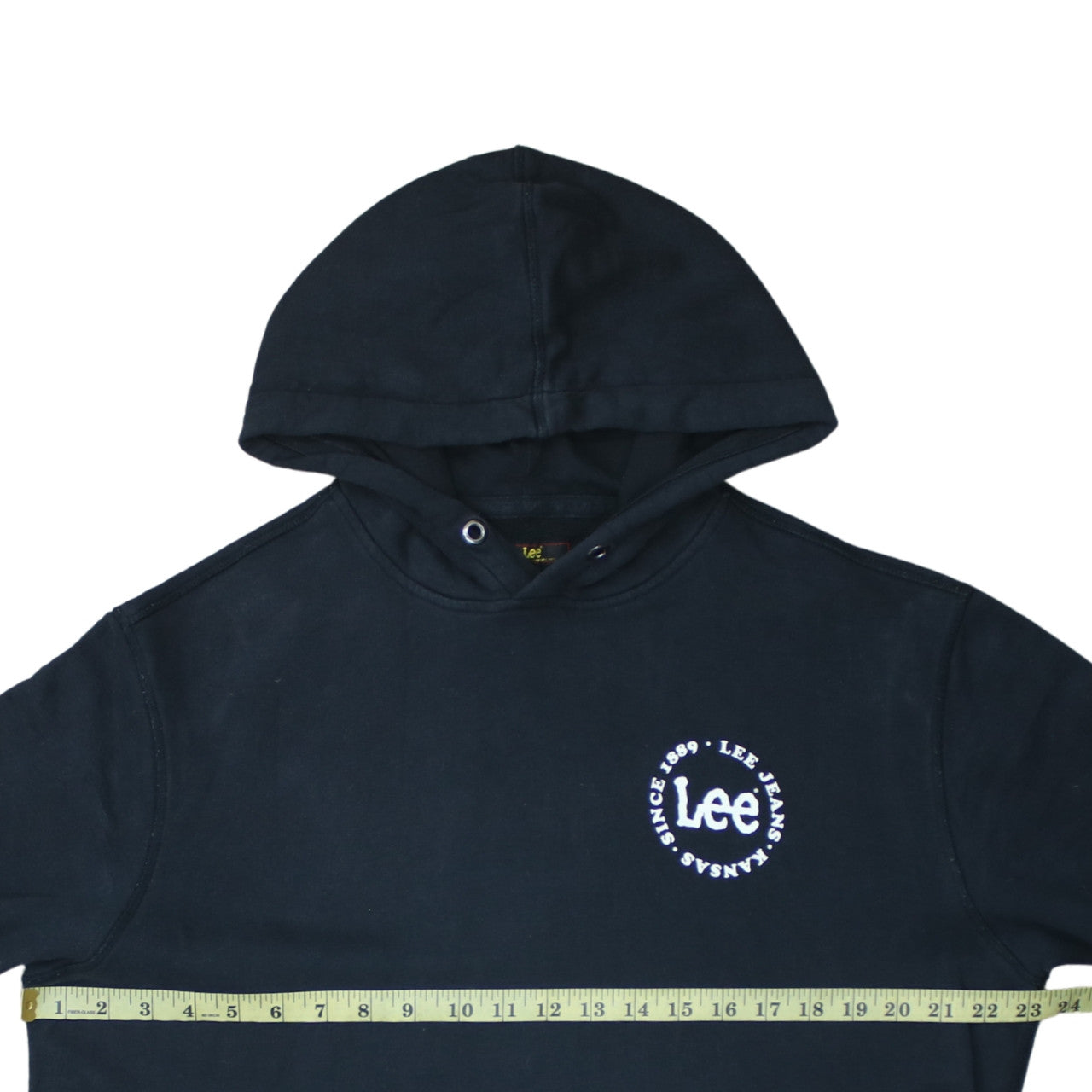 Lee Women’s Black Cotton Pullover Hoodie XL Casual Logo Print