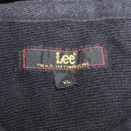 Lee Women’s Black Cotton Pullover Hoodie XL Casual Logo Print