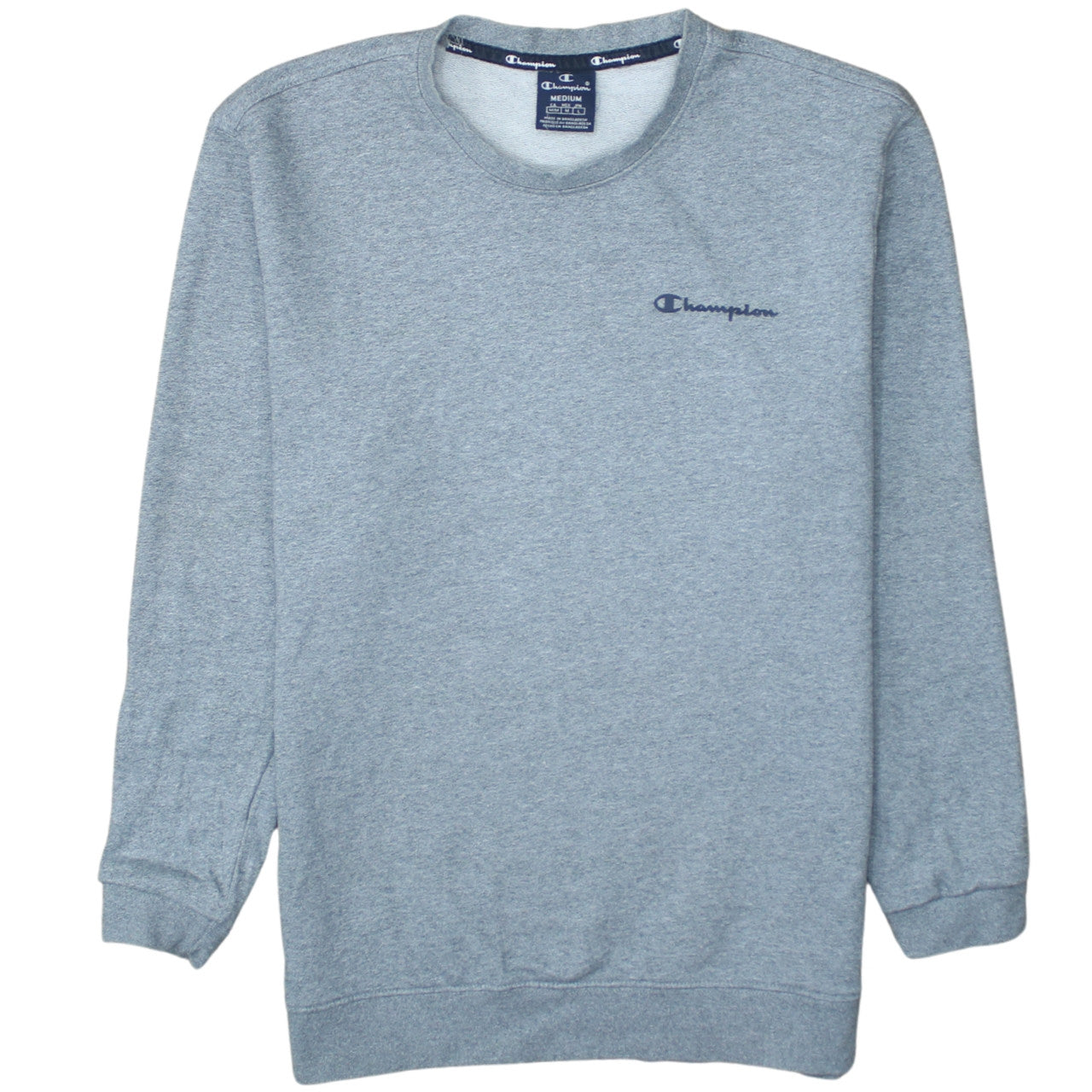 Champion Men's Grey Pullover Crew Neck Sweatshirt Size M