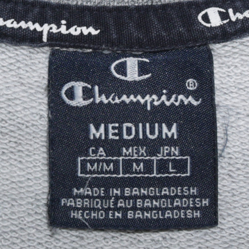 Champion Men's Grey Pullover Crew Neck Sweatshirt Size M