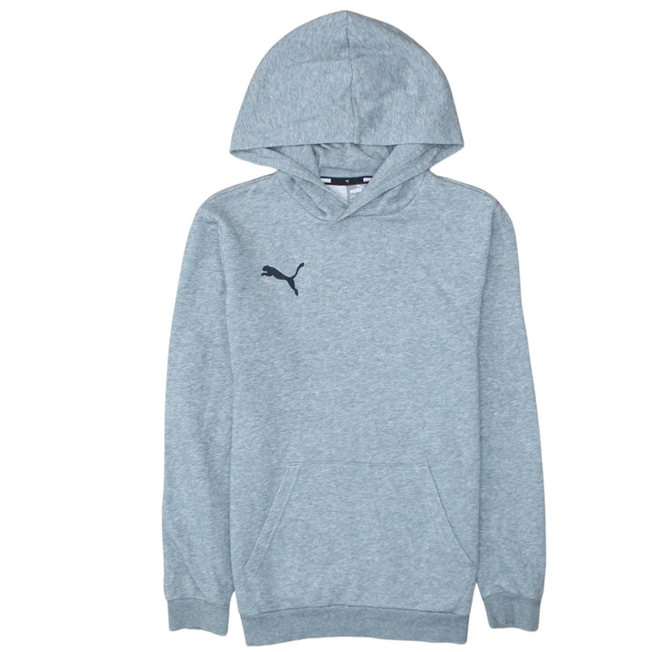 Puma Boys Grey Pullover Hoodie 13-14 Years Regular Fit Logo Design
