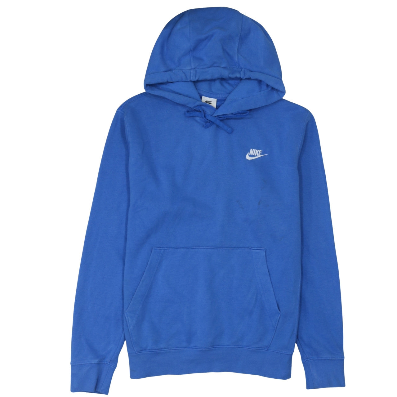 Nike Men's Blue Pullover Hoodie Small Regular Fit Cotton Fleece