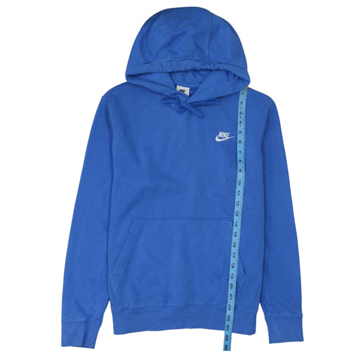 Nike Men's Blue Pullover Hoodie Small Regular Fit Cotton Fleece