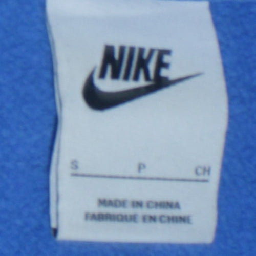 Nike Men's Blue Pullover Hoodie Small Regular Fit Cotton Fleece