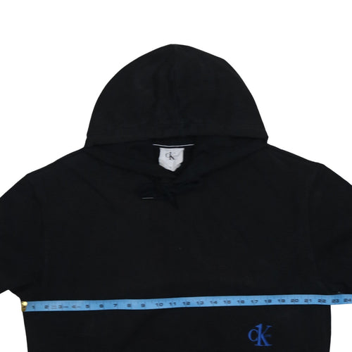 Calvin Klein Men's Black Pullover Hoodie Regular Fit Size M