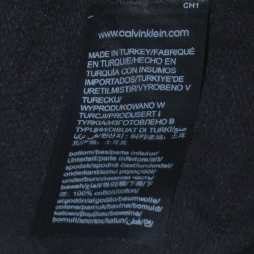 Calvin Klein Men's Black Pullover Hoodie Regular Fit Size M