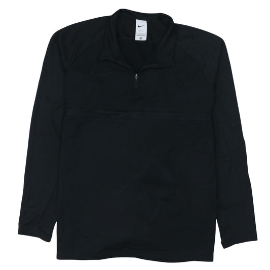 Nike Men's Black Dri-FIT Long Sleeve 1/4 Zip Athletic Top Size L