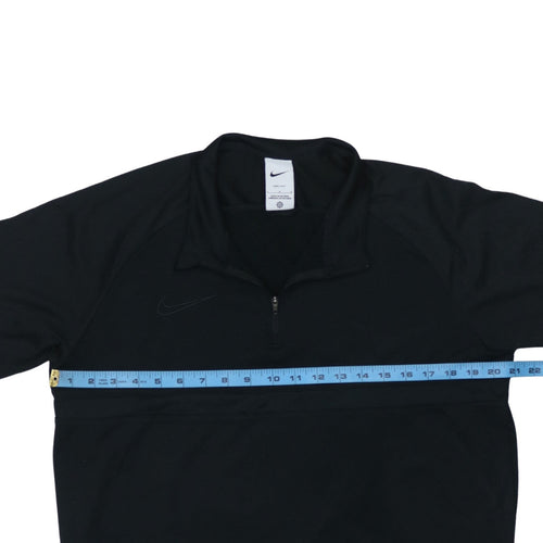 Nike Men's Black Dri-FIT Long Sleeve 1/4 Zip Athletic Top Size L