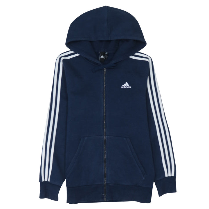 Adidas Men's Blue Full Zip Hoodie S Sportswear Fleece