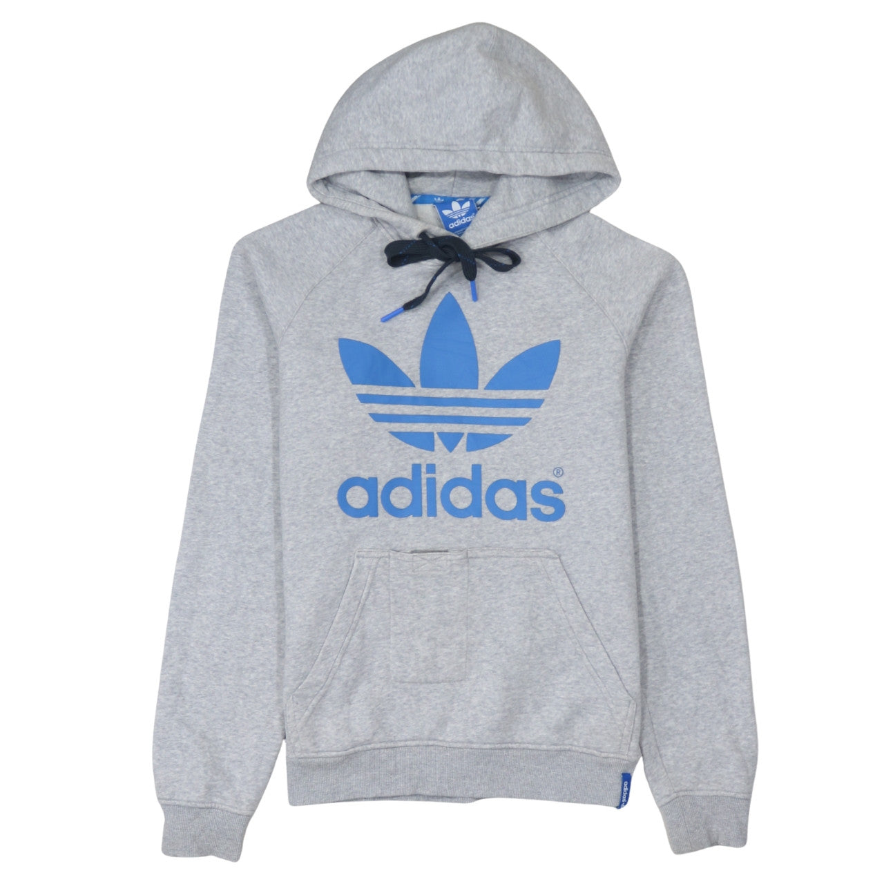 adidas Men's Grey Pullover Hoodie Medium Graphic Sportswear