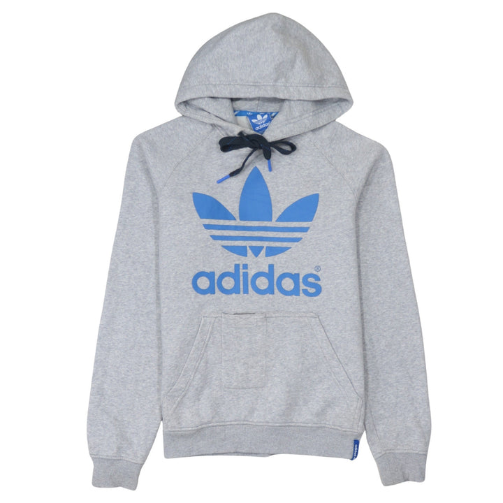 adidas Men's Grey Pullover Hoodie Medium Graphic Sportswear