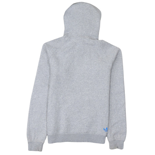 adidas Men's Grey Pullover Hoodie Medium Graphic Sportswear