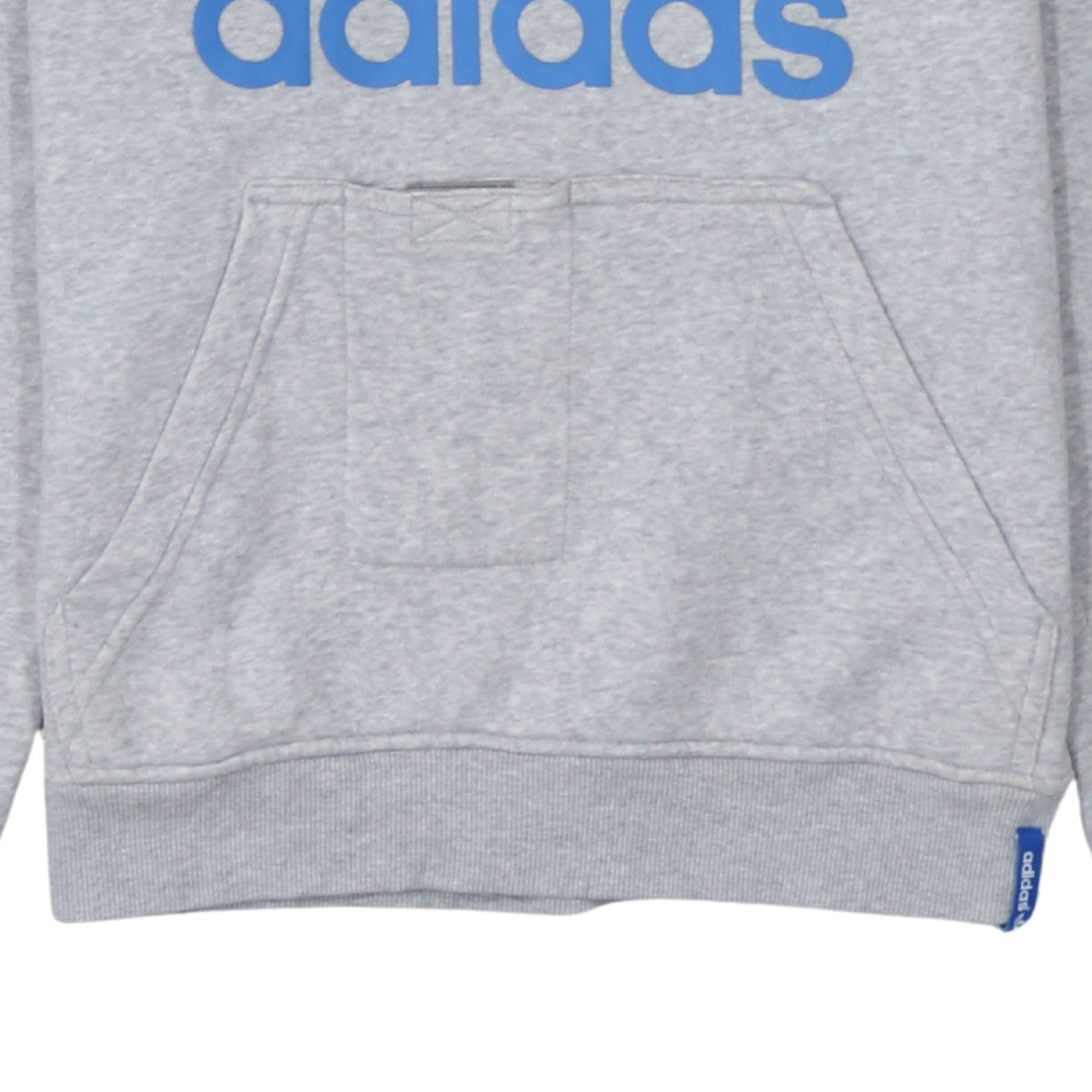 adidas Men's Grey Pullover Hoodie Medium Graphic Sportswear