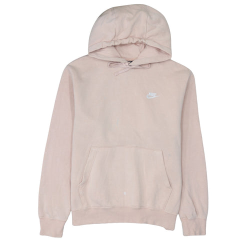Nike Womens Beige Pullover Hoodie Size M 80% Cotton Classic Fit