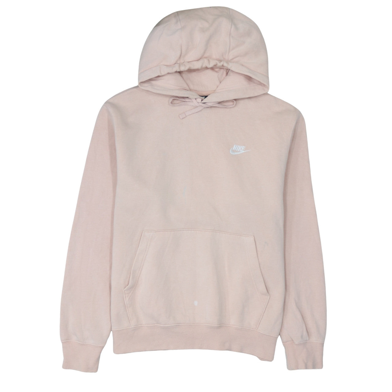 Nike Womens Beige Pullover Hoodie Size M 80% Cotton Classic Fit