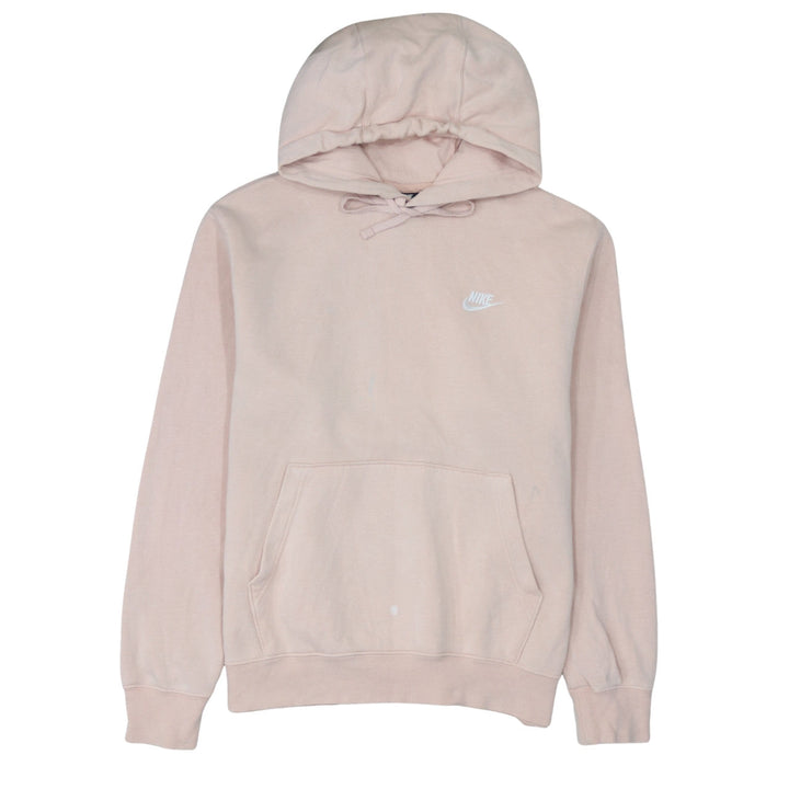 Nike Womens Beige Pullover Hoodie Size M 80% Cotton Classic Fit
