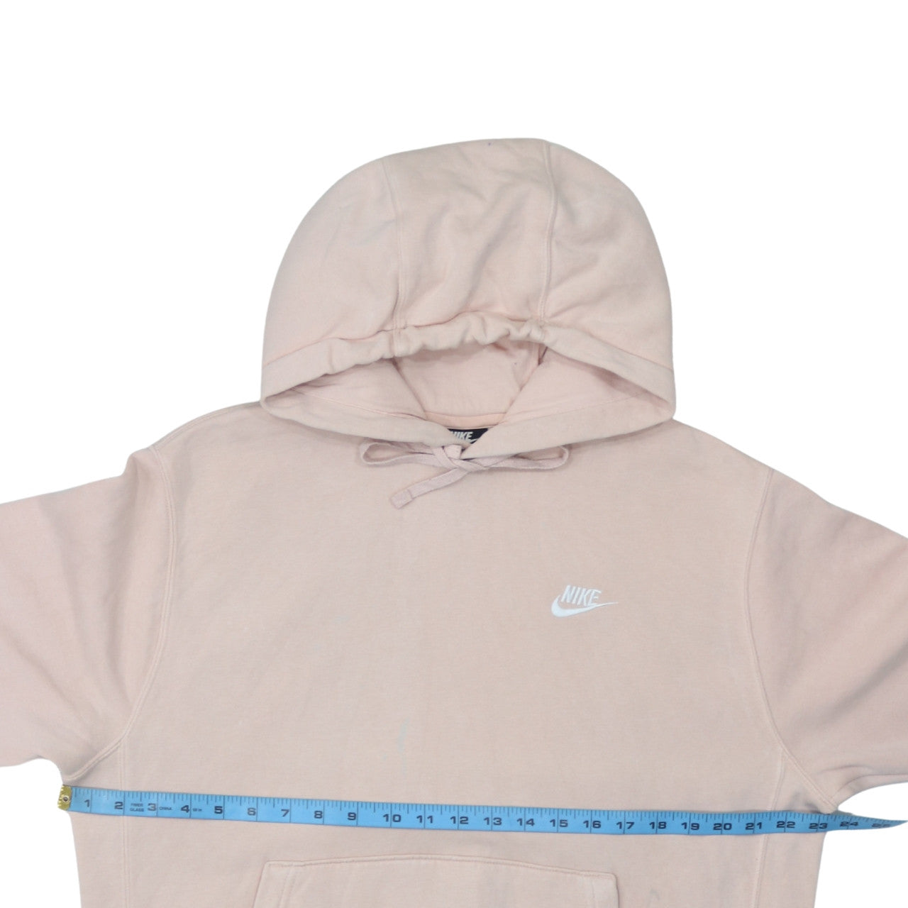 Nike Womens Beige Pullover Hoodie Size M 80% Cotton Classic Fit