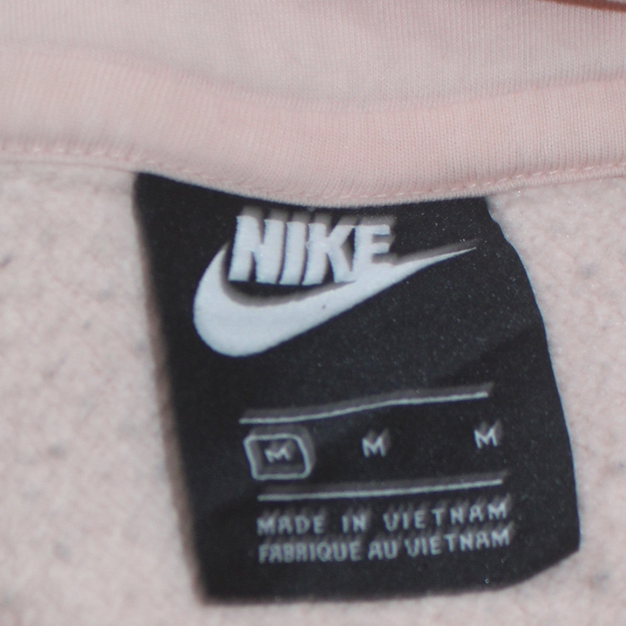 Nike Womens Beige Pullover Hoodie Size M 80% Cotton Classic Fit