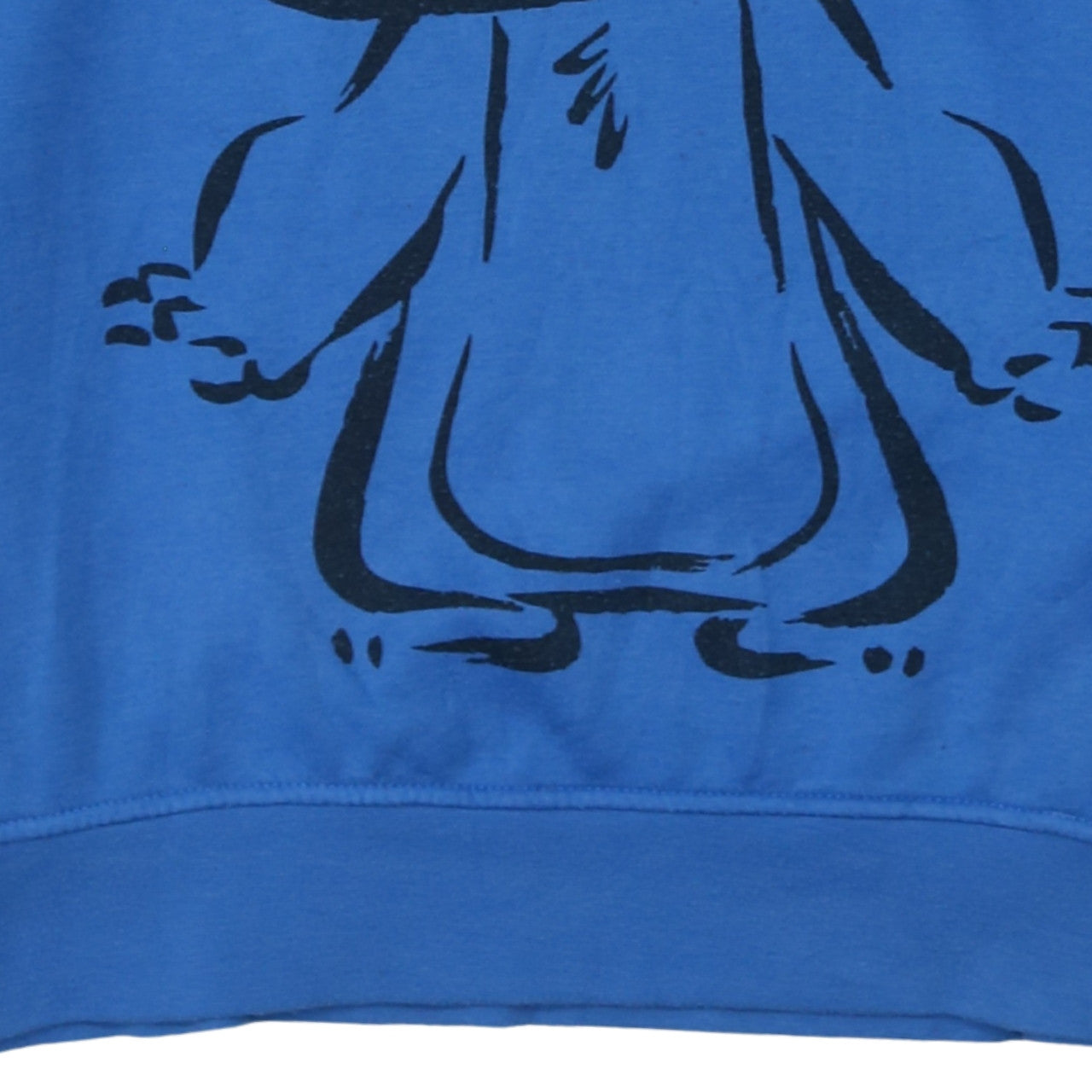 Disney Womens Blue Stitch Hoodie XS Pullover Hooded Sweatshirt