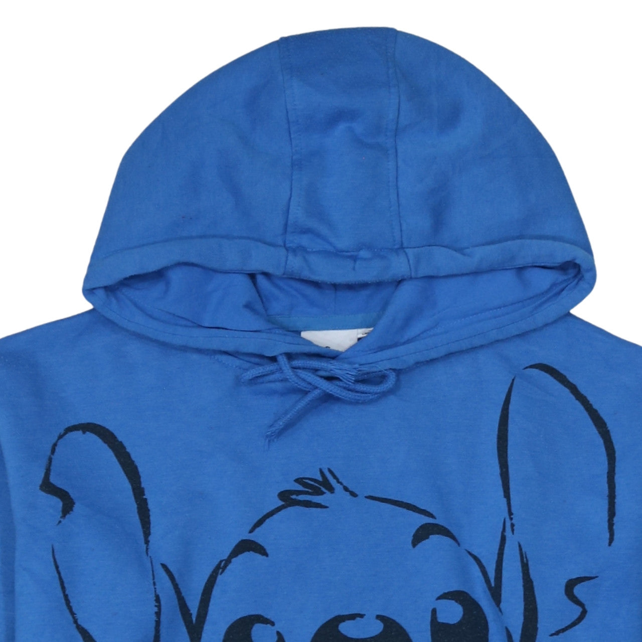 Disney Womens Blue Stitch Hoodie XS Pullover Hooded Sweatshirt