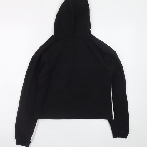 Primark Girls Black & White Pullover Hoodie 12-13 Years Believe Print