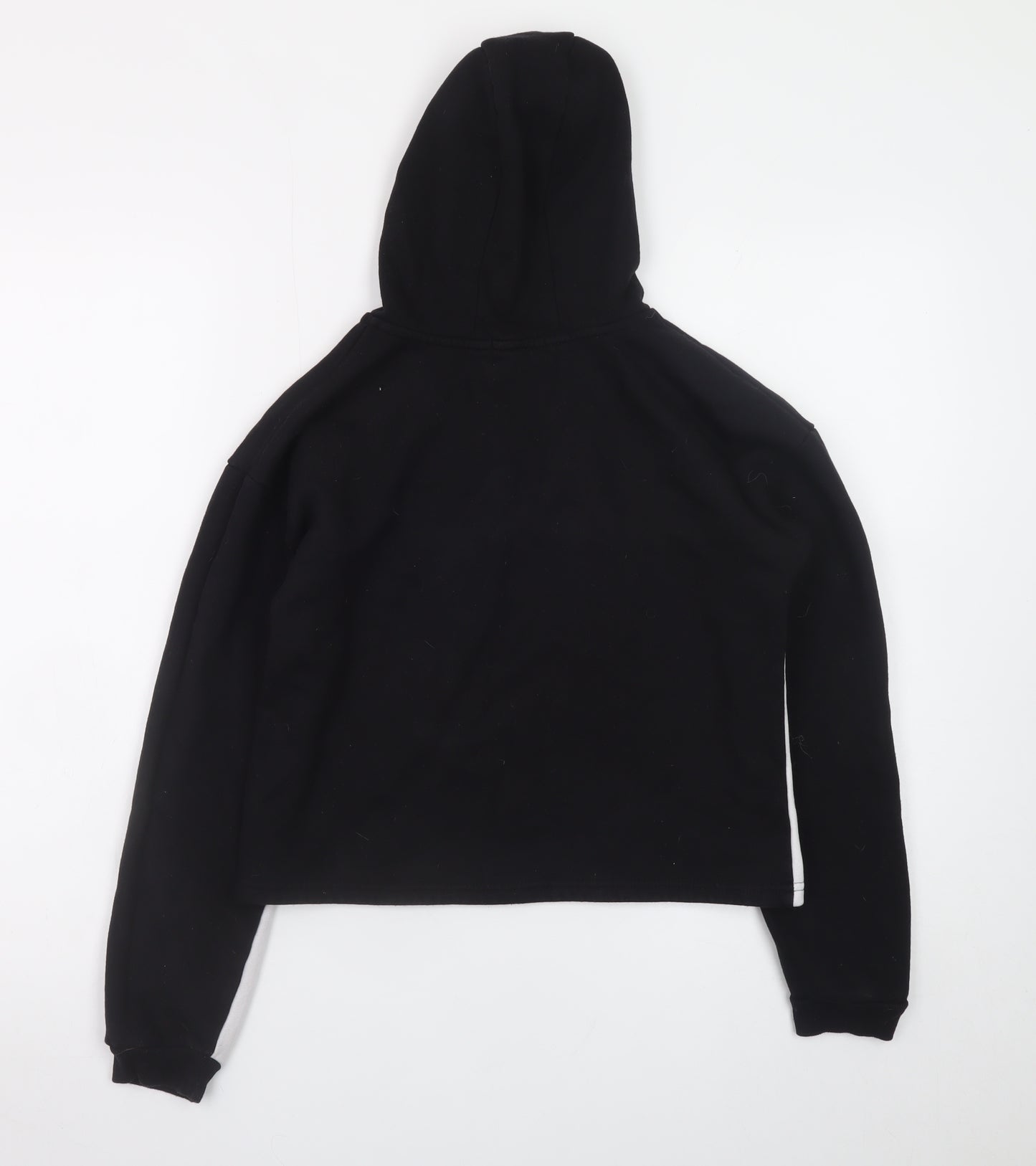 Primark Girls Black & White Pullover Hoodie 12-13 Years Believe Print